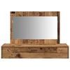 vidaXL Dressing Table Brown 39.37 x 15.75 x 27.56 in Engineered Wood