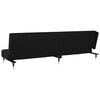 vidaXL Sofa Bed Black Velvet (100% polyester), wood, metal 2-seater
