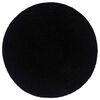 vidaXL Placemat Set of 6 Plain Black 100% Cotton 15 in diameter