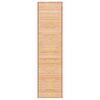 vidaXL Rug Brown Bamboo, Polypropylene 31.5 x 118.1 in Foldable