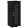 vidaXL Wall Mounted Cabinet Black Oak 13.58 x 13.39 x 35.43 in