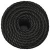 vidaXL Work Rope Black 0.79 " 328.1 ' Polypropylene