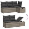 vidaXL Garden Sofa Set Grey, Dark Grey
