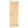 vidaXL Sliding Door with Hardware Set 31.5x82.7" Solid Wood Pine