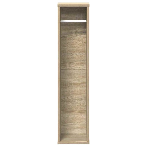 vidaXL Bathroom Cabinet Sonoma oak Engineered wood Slim Bathroom Cabinet