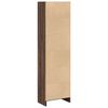 vidaXL Bookcase Brown Oak Engineered Wood Tall Shelving Bookshelf
