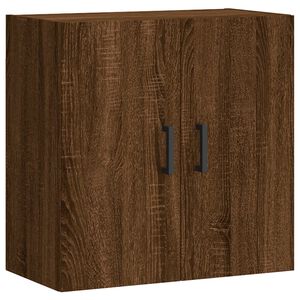 vidaXL Wall Cabinet Brown Oak Engineered Wood Medium Wall Cabinet