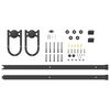 vidaXL Sliding Door Hardware Kit 78.7 " Steel Black