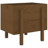 vidaXL Garden Planter Honey brown Solid pine wood Medium