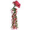 vidaXL Christmas Flower Garland Rose PE (Polyethylene), artificial silk