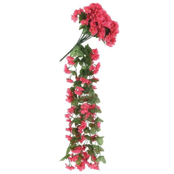 vidaXL Christmas Flower Garland Rose PE (Polyethylene), artificial silk