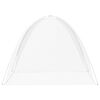 vidaXL Mosquito Net Mongolia with Doors 220 Mesh White 78.7x70.9x53.1"