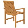 vidaXL Garden Dining Chair Set of 3 Natural wood Solid acacia wood