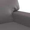 vidaXL Sofa Chair Grey Faux leather, metal, textilene Large Durable