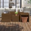 vidaXL Garden Box Set Honey brown Solid pine wood 4 Piece Set