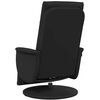 vidaXL Massage Recliner Chair Black Faux leather, metal, plywood Standard
