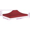 vidaXL Party Tent Roof 13.1x9.8' Burgundy 2.95 oz/ft²