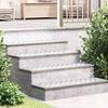 vidaXL Stair Tread Rectangular 4 pcs Silver 35.43 x 11.81 in Aluminium