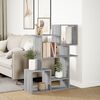 vidaXL Room Divider Bookcase Grey sonoma Engineered wood 44.1 in height