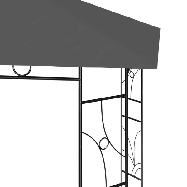 vidaXL Gazebo Anthracite Steel Large Portable Gazebo Rectangular
