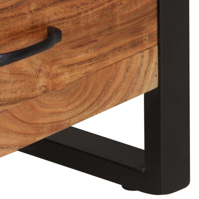 vidaXL Highboard 46.5"x11.8"x78.7" Solid Acacia Wood
