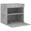 vidaXL TV Wall Cabinet Set of 2 Concrete gray Engineered wood Medium