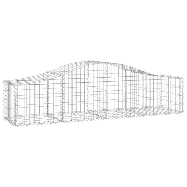 vidaXL Gabion Basket Set of 50 Silver Galvanized Iron Large