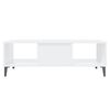 vidaXL Coffee Table White Engineered wood, metal Standard Coffee Table