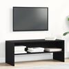 vidaXL TV Cabinet Black Oak Engineered Wood Medium TV Cabinet