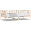 vidaXL Day Bed Natural Pine Solid Pine Wood 31.5 x 79 in.