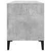 vidaXL Record Cabinet Concrete grey Engineered wood, metal Record Cabinet