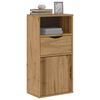 vidaXL Side Cabinet Honey Solid Pine Wood Medium Side Cabinet