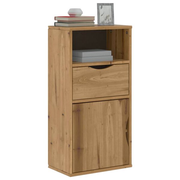 vidaXL Side Cabinet Honey Solid Pine Wood Medium Side Cabinet