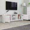 vidaXL TV Stand White 47.2"x11.8"x14.8" Engineered Wood