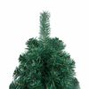 vidaXL Artificial Half Pre-lit Christmas Tree with Ball Set Green 82.7"