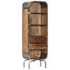 vidaXL Highboard Brown Solid mango wood Tall Highboard Rectangular