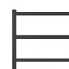 vidaXL Bed Frame Black Powder-Coated Steel 76 x 79.9 in Bed Frame