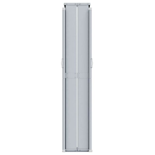 vidaXL Side Awning Blue Polyester, Steel, Aluminum Large Retractable