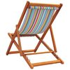 vidaXL Folding Beach Chair Set of 2 Multicolour