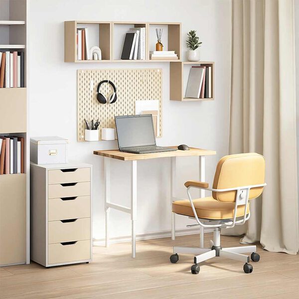 vidaXL Desk Top Natural Oak Solid Oak Wood 31.5 x 23.6 in Durable