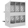 vidaXL Chicken Nesting Box Galvanized silver