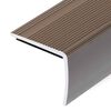 vidaXL Stair Nosings in L-shape 5 pcs Aluminium 35.4 " Brown