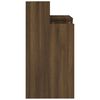 vidaXL Desk Brown Oak Engineered wood Standard Desk Rectangular