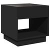 vidaXL Bedside Table Black Engineered wood 19.7 x 19.7 x 19.7 in