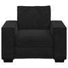 vidaXL Sofa Chair Black Velvet, Metal, Plywood, Solid Wood Medium