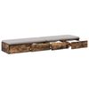 vidaXL Bed Drawers Smoked Oak 55.12 x 14.37 x 6.50 in Engineered Wood