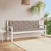 vidaXL Garden Bench Cushion Set of 2 Taupe Oxford fabric (100% polyester)