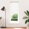 vidaXL Zebra Blind White 100% polyester, aluminum top rail 29.5x90.6 in