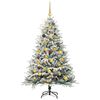 vidaXL Artificial Pre-lit Christmas Tree with Ball Set Green 70.9