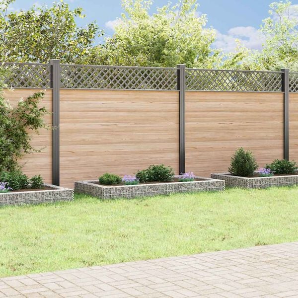 vidaXL Gabion Raised Bed Silver Galvanized steel Large Heavy Duty